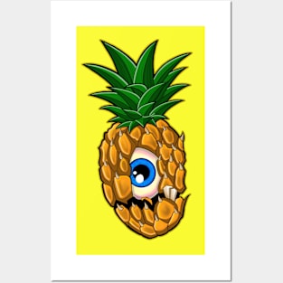 Food Lover Gift Pineapple Cyclops Posters and Art